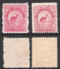NEW ZEALAND 1900 & 1902 6d RED