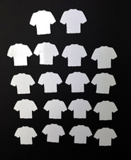 18x Trikot Magnet Fussball Bundesliga AMBALLCOM Weiß Blanko