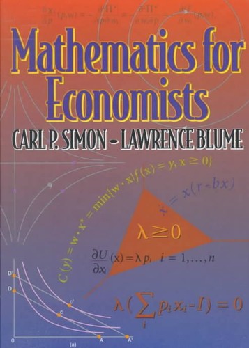 Mathematics for economists - mathematics, by