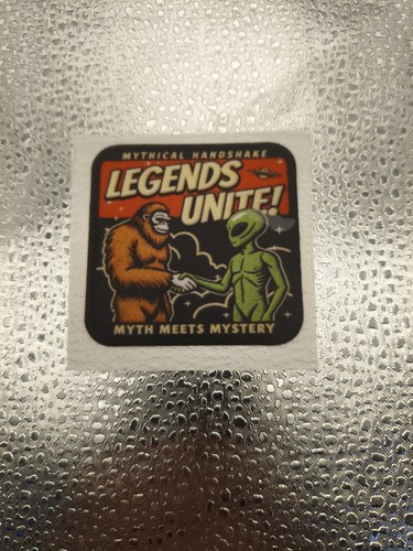 Bigfoot alien legend patches - alien,