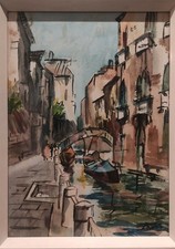 Venedig - Aquarell - sign. u.r.