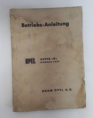 Alte betriebsanleitung - alte,