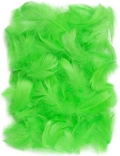 150 Stück Grün Deko Federn 10g Flaumfedern Schmuckfedern Vogelfedern