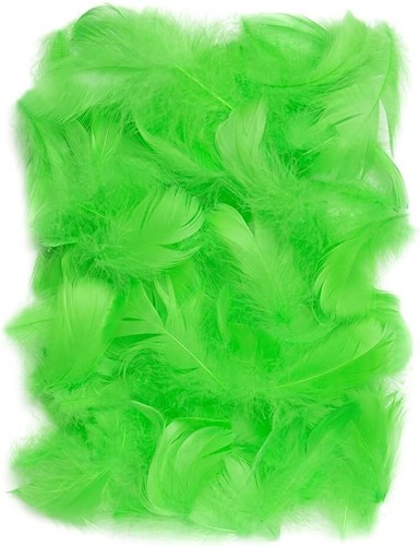 150 stück grün deko - deko, federn