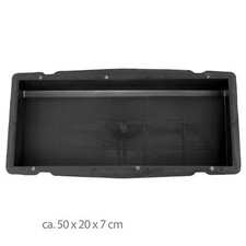 Schalungsform Gießform Betonform Randstein Rasenkante Beeteinfassung 50x20x7cm