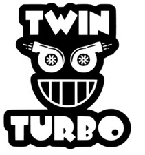 Twin Turbo Aufkleber Sticker