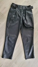 ORSAY * Stylische Lederhose * Schwarz mattglanz * Größe 38 * Topp