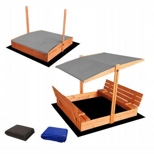 Sandkasten mit dach 140 - dach, x