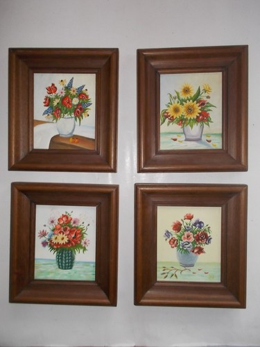 4er set bilder gemalt - bilder,,