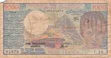 Kamerun Cameroun 1000 Francs