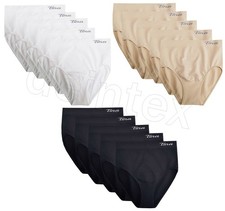 1-10 Damen Maxi Slips Microfaser Unterwäsche Schlüpfer schwarz weiss beige S-3XL