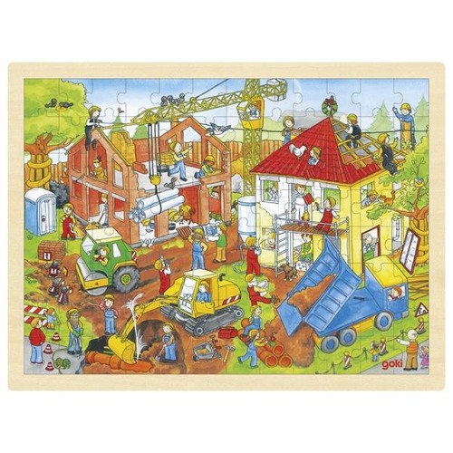 Einlegepuzzle baustelle - einlegepuzzle,