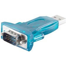 USB 2.0 auf RS232 DB9 Stecker 9 Polig Seriell Adapter Konverter Windows