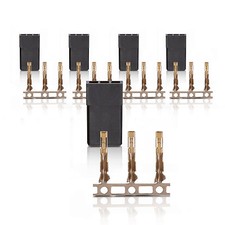 JR Graupner Uni Stecker Servostecker Goldkontakte 5 Stk partCore 100067