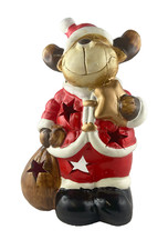 Elch Weihnachtsmotiv Keramik als Windlicht 16,5 cm günstig