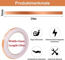20m Kupferband Selbstklebend