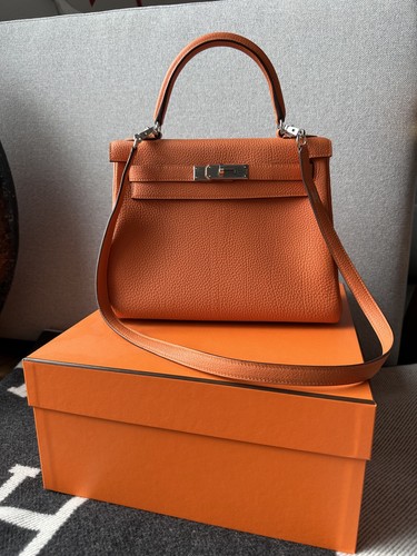 Hermes kelly togo orange - hermes,