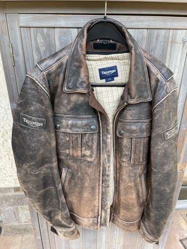 Lederjacke triumph steve - lederjacke,