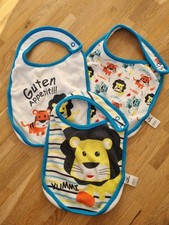 3 Lätzchen von Topomini mit Tieren