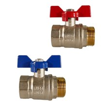 Messing Kugelhahn Flügelgriff