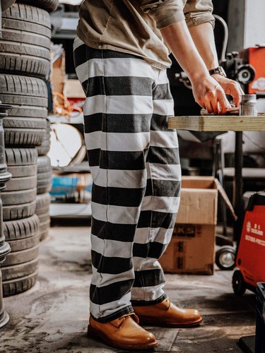 16oz heavy stripes pants - stripes,
