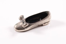 Silberfigur Figur Miniatur Schuh mit Schleife Monogramm AS Silber 800