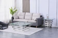 Designer Couchtisch verchromt