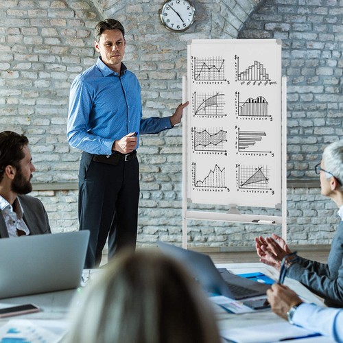Wendbares rollbares whiteboard - rollbares,