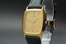 [N NEUWERTIG] Vintage Seiko Dolce 5E31-5B30 Gold Dial Quartz Herrenuhr aus JAPAN