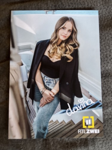 Autogrammkarte davina geiss - autogrammkarte,
