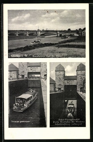Minden kanalbrücke - ak, i.