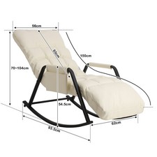 Schaukelstuhl mit Armlehnen