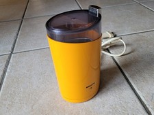 Elektrische Kaffeemühle Krups 75 Typ 203 Vintage 70er Jahre gelb orange