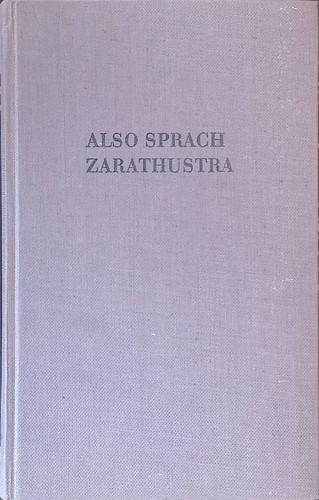 Also sprach zarathustra - also,