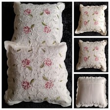 Kissen mit Bezüge ca. 40x40 cm Dekokissen Blumen Landhaus Rosen Shabby