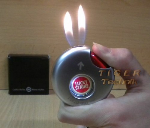 Lucky strike rundes feuerzeug - strike,