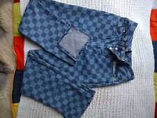 H&M Divided  Damen Jeans Gr.  36 Jeansblau Mit Karomuster