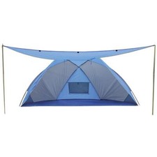 Explorer Strandmuschel mit Dach UV Schutz 80+ Windschutz Strandzelt Sonnenschutz