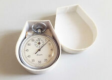 Stoppuhr AZAM Typ C-1-2a Nr. 5185 von 1970 Stahlgehäuse made in USSR, OVP, gebr
