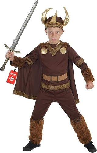 Braunes wikinger kostüm - braunes,