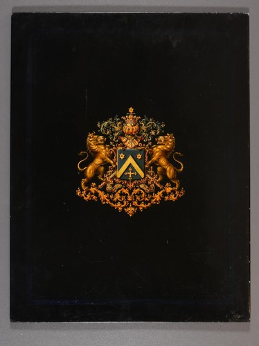 Gemaltes familienwappen auf - gemaltes,