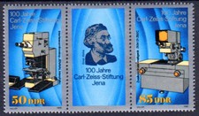DDR 3252-3253 Zdr. , postfrisch / ** / Optische Geräte , Carl Zeiss Stiftung Jen