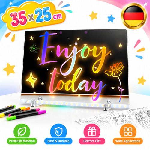 Notiztafel led zeichenbrett - notiztafel,
