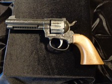 SPIELZEUG PISTOLE Ideal Modell Kunststoff 12 Schuss Trommel Metall