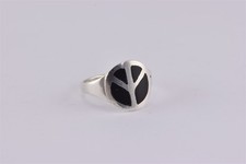 Sterling Silver 16mm Black