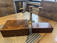 Antike Holzschatulle Holz Kiste Vintage