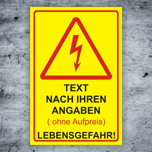 Elektro warnschild - elektro,