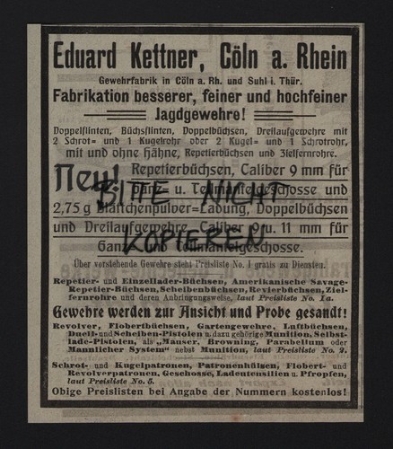 Köln werbung 1903 - kÖln,,