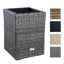 Polyrattan Blumentopf Übertopf 40 cm Pflanztopf Blumenkübel Rattan Pflanzkübel