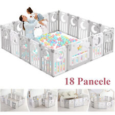 Baby Laufgitter Laufstall 190×190cm Absperrgitter Krabbelgitter Spielstall Kind